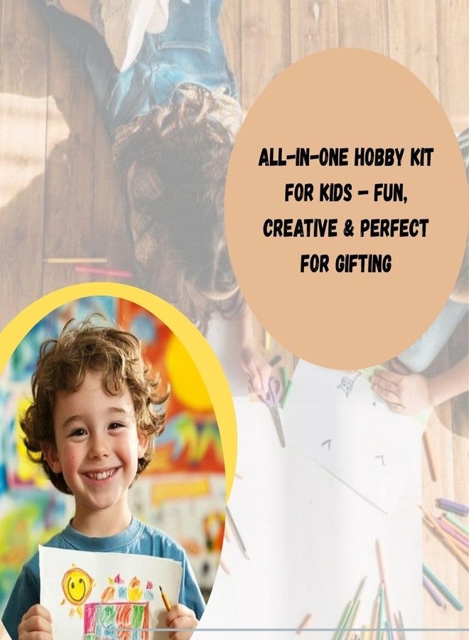 Rabbit School Play & Learn Kit for Kids | Play Dough, Oil Pastels, Wax Crayons, Color Pencils | Art & Craft Drawing Kit | Hobby Bag | DIY Kit for Kids 3 Years & Up - Image 3